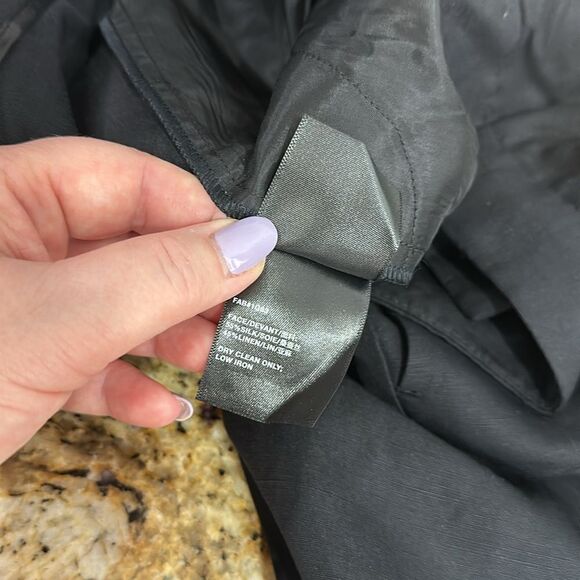 Lafayette 148 New York Franklin Silk & Linen-Blend Pant In Black Size 16 - Picture 9 of 12